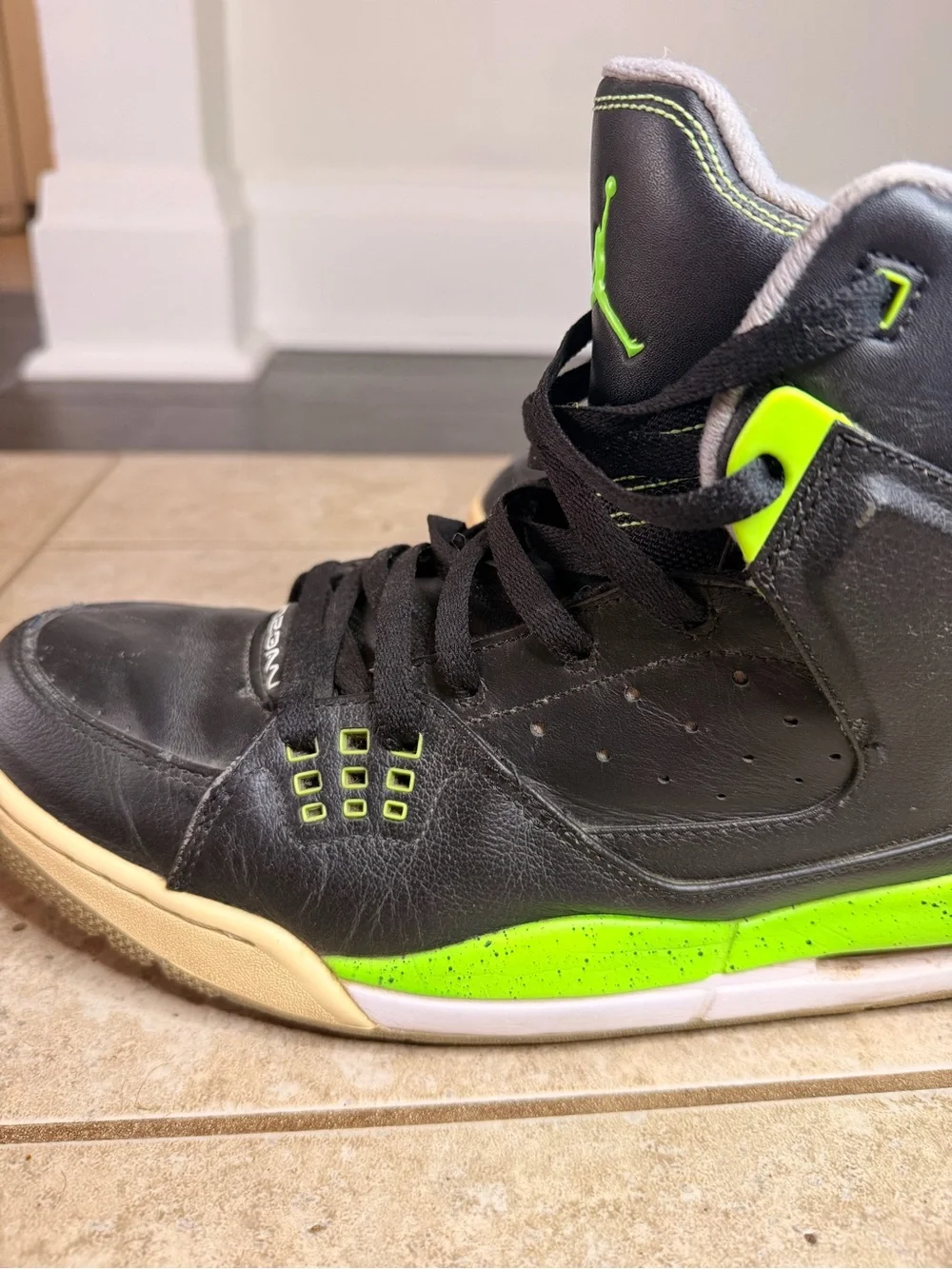 Nike Air Jordan SC- Black and Neon 2013